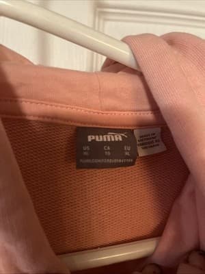 Women’s Pink Xl Puma Hoodie Pink And White Blend - Thumbnail 3