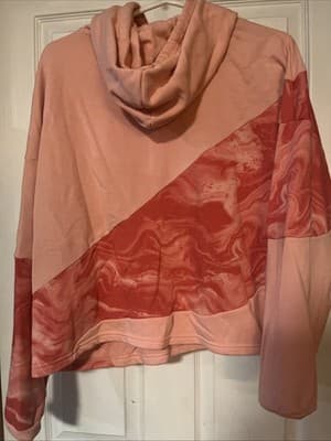 Women’s Pink Xl Puma Hoodie Pink And White Blend - Thumbnail 5
