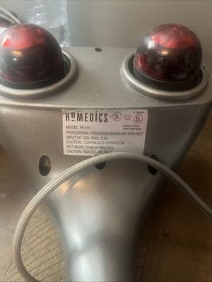 HoMedics PA-1 Percussion Handheld Massager with Heat, Gray, Corded Electric - Thumbnail 2