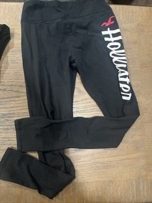 Small Women’s Black Leggings With Holster Logo Down The Left Leg Small - Thumbnail 2