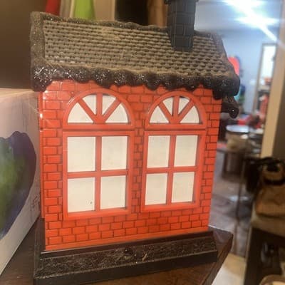 Lounging Skeleton With Black Cat Lighted Spinning Water Lantern - Thumbnail 3