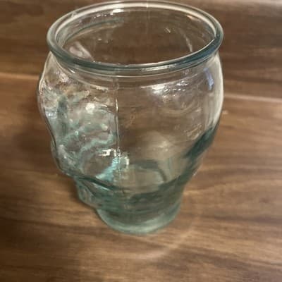 San Miguel Green Recycled Glass 5" Skull Glas Halloween Or Decor - Thumbnail 3