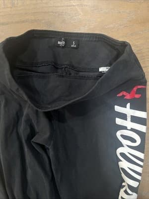 Small Women’s Black Leggings With Holster Logo Down The Left Leg Small - Thumbnail 3