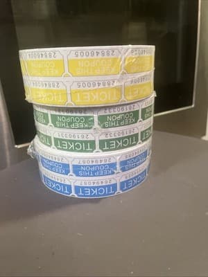 3 rolls Of Tickets 6000 Total Tickets - Thumbnail 3