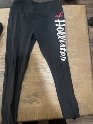 Small Women’s Black Leggings With Holster Logo Down The Left Leg Small - Image 1