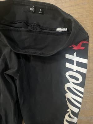 Small Women’s Black Leggings With Holster Logo Down The Left Leg Small - Thumbnail 4