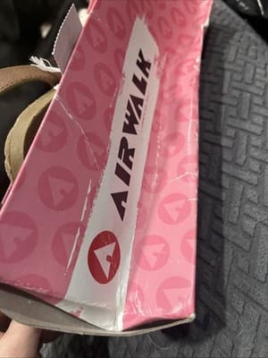 Airwalk Womens 9.5 Flat Casual Open Toe Cream Crochet Slingback Sandals - Thumbnail 2