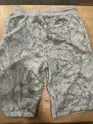 Prime Threads Large Men’s Grey Drawstring Shorts Drippin Graphic Below Knee Long - Thumbnail 4