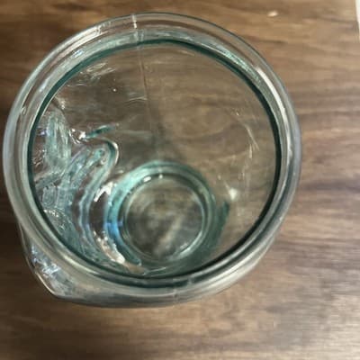 San Miguel Green Recycled Glass 5" Skull Glas Halloween Or Decor - Thumbnail 6