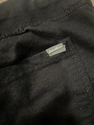 Eddie Bauer Black Men’s Lounge Medium Cotton Polyester Blend Shorts - Thumbnail 4