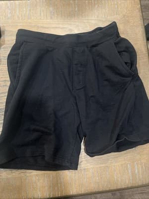 Eddie Bauer Black Men’s Lounge Medium Cotton Polyester Blend Shorts - Image 1