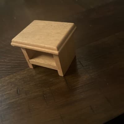 2010 Wooden Doll House Bedroom Nightstand NOS - Thumbnail 4