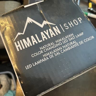 HIMALAYAN SHOP ~ NATURAL HIMALAYAN COLOR CHANGING LED SALT LAMP ~ NEW - Thumbnail 2