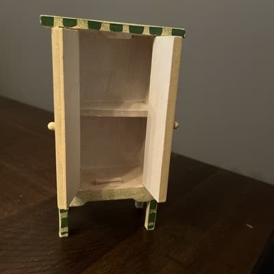 Dollhouse Miniature Painted Cabinet - Thumbnail 5