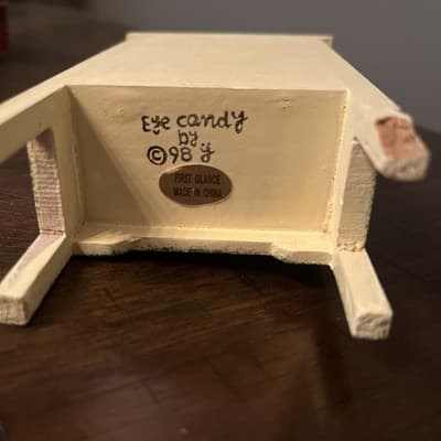 Dollhouse Miniature Painted Cabinet - Thumbnail 6