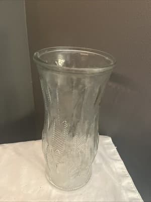 E. O. Brody Co Vase's Cleveland Ohio Clear Glass 9 1/2" unmatched set - Thumbnail 2