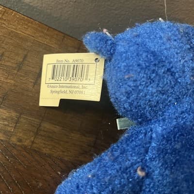 Occasion Bear Blue Plush White Now Thinking Of You NWT - Thumbnail 3