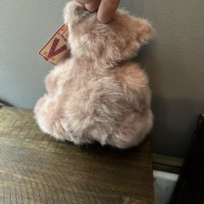 Brown Plush Teddy Bear Pink Now And Purple Hug Me Box You Can Open To Add Item - Thumbnail 4