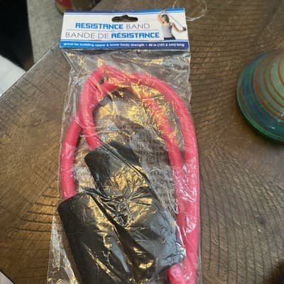 Resistance Band For Upper & Lower Body Strength-2 Color Choices/Blue or Pink - Image 1