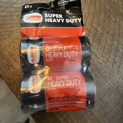 Family Dollar Super Heavy Duty D 1.5V Batteries - 2PACK No Size, Color - Image 1