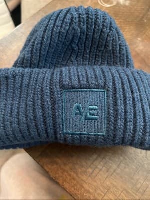 Navy Blue American Eagle Knit Snow Hay With Embroidered Logo Sams Color Match - Image 1