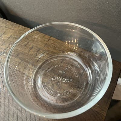 pyrex Clear Glass Storage Bowl Container No Lid - Thumbnail 2