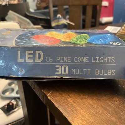 LED Lights 30 Multi Pine Cone Bulbs Indoor/ Outdoor Use - Image 1