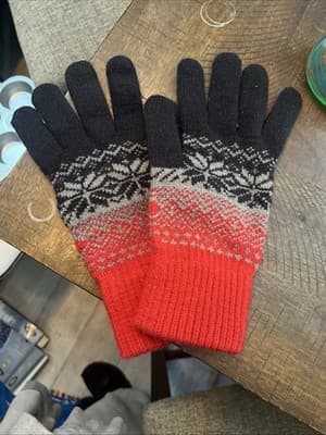 Men/Women NEW Christmas Gloves Thicken Touch Screen Winter Full Finger Mittens - Image 1