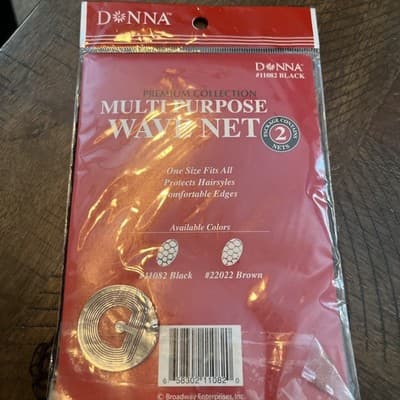 Donna Premium Collection #11082 Black Multipurpose Wave Net (2) - Thumbnail 2