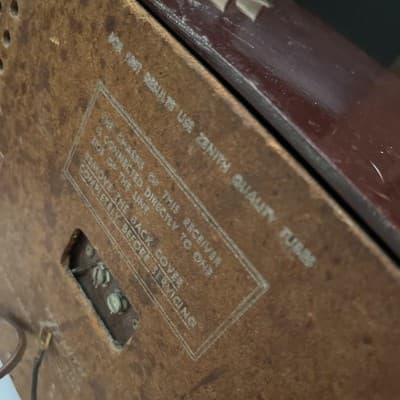 Zenith Radio Vintage Antique Plastic Am/Fm Transistor Electronics Nostalgia - Thumbnail 6