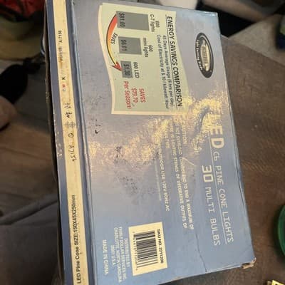 LED Lights 30 Multi Pine Cone Bulbs Indoor/ Outdoor Use - Thumbnail 4