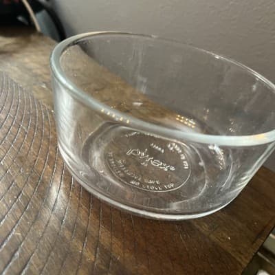 pyrex Clear Glass Storage Bowl Container No Lid - Thumbnail 3