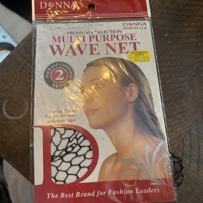 Donna Premium Collection #11082 Black Multipurpose Wave Net (2) - Image 1