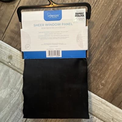 Interiors By Design (1) Panel Black 59”x84” New Light Filtering - Thumbnail 2