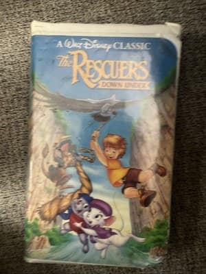 The Rescuers Down Under (VHS, 1991) Case Is Bad VHS Is New - Image 1