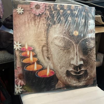 canvas Of Buddha That Lights Up16x16” - Thumbnail 3