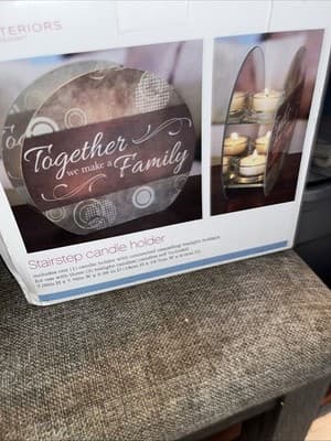 MIDWOOD INTERIORS BY DESIGN STAIR STEP CANDLE HOLDER LIVE GENEROUSLY PRAISE LOUD - Thumbnail 4