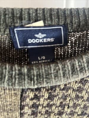 Dockers Men's Crewneck Sweater - Size Large - Thumbnail 3