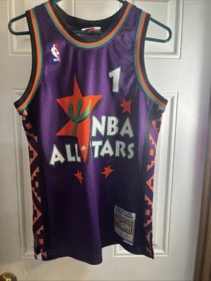 Mitchell & Ness NBA All-Star 1995 Anfernee Penny Hardaway #1 Jersey Purple S - Image 1