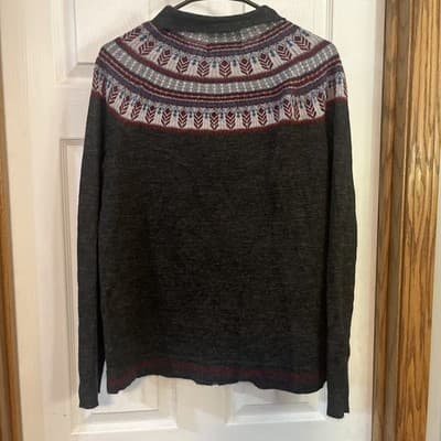 womens XL Woolrich Long Sleeve Zip Up Acrylic/wool Mix Lightweight - Thumbnail 5