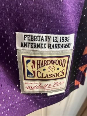 Mitchell & Ness NBA All-Star 1995 Anfernee Penny Hardaway #1 Jersey Purple S - Thumbnail 4