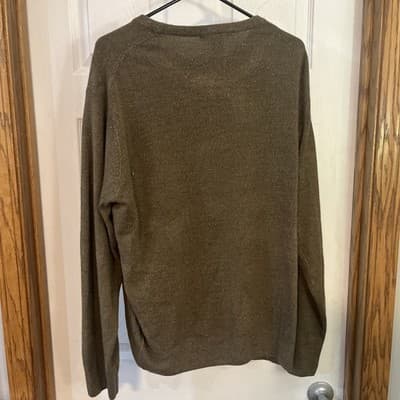 mens Xl Geoffrey Beene Green Long Slwwvw Sweater Acrylic - Thumbnail 4