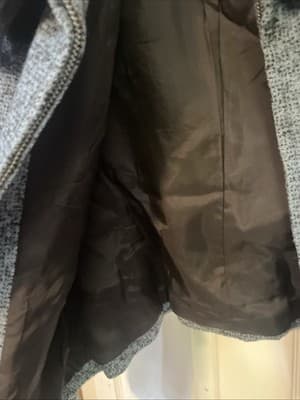 Per Se Womens Wool Short Blue Jacket Size 10 Zip Up - Thumbnail 4