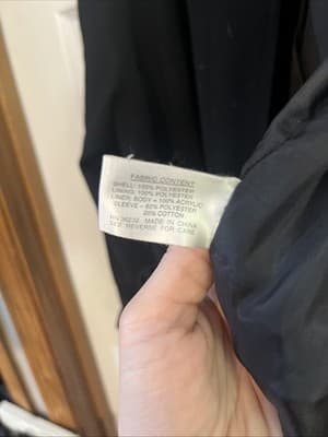 Gallery Petite Womens 12P Black Trench Coat Button Up And Belted - Thumbnail 4