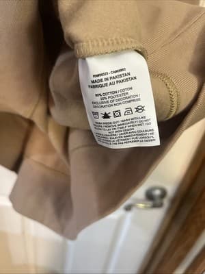 Mens Small Nike Beige Crew Neck Sweatshirt - Thumbnail 5