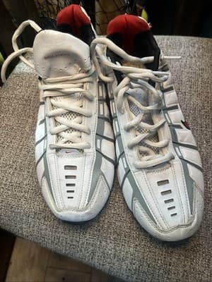 White Men’s Nike Fly wire Shoes Red Nike Logo Shocks And White Laces Size 12 - Thumbnail 5