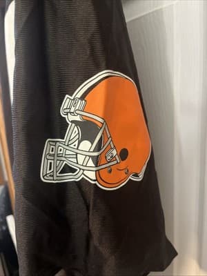 nfl team apparel Cleveland Browns Cribbs Jersey Size XL brown #16 - Thumbnail 4