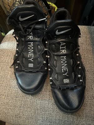 Black Air Money Jordan’s Size 12 US No Box Fast Shipping - Thumbnail 5