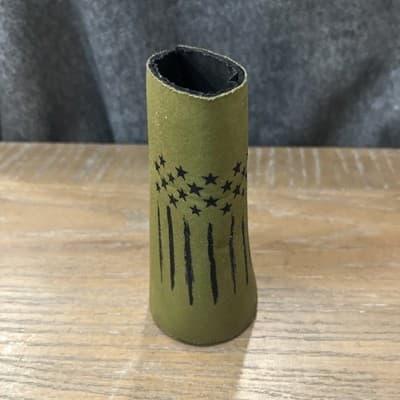 Flag Can Holder Koozie Army Green - Image 1