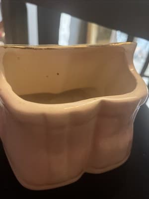 Vintage Pink baby girl planter with a child’s prayer Japan - Thumbnail 3